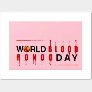 world blood donor day Posters and Art